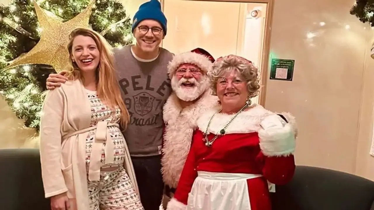 Blake Lively all set for holiday season; actress flaunts her baby bump
