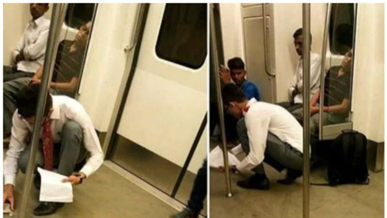 മെട്രോയിൽ യാത്ര ചെയ്യുന്നതിനിടെയാണ് സംഭവം, കുട്ടിയ്ക്ക് അഭിനന്ദനവുമായി സോഷ്യൽ മീഡിയ മെട്രോയിൽ യാത്ര ചെയ്യുന്നതിനിടെയാണ് സംഭവം, കുട്ടിയ്ക്ക് അഭിനന്ദനവുമായി സോഷ്യൽ മീഡിയ