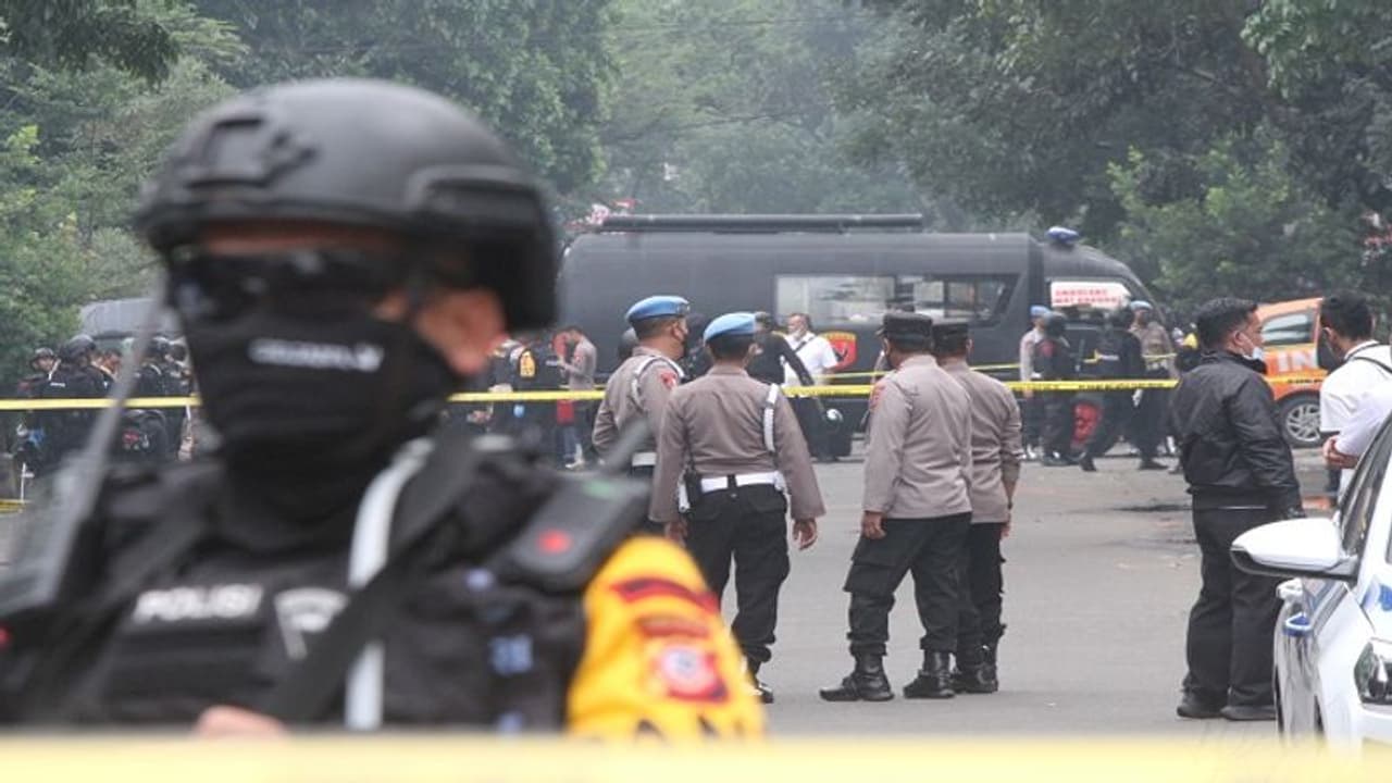 Two killed, several injured in suspected suicide bomb blast at Indonesia Police Station Two killed, several injured in suspected suicide bomb blast at Indonesia Police Station