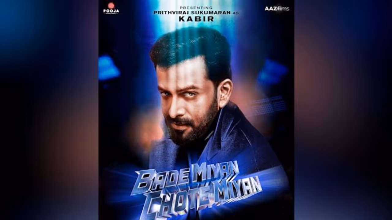 Prithviraj Sukumaran is the negative lead in Akshay Kumar and Tiger Shroff starrer 'Bade Miyan Chote Miyan'