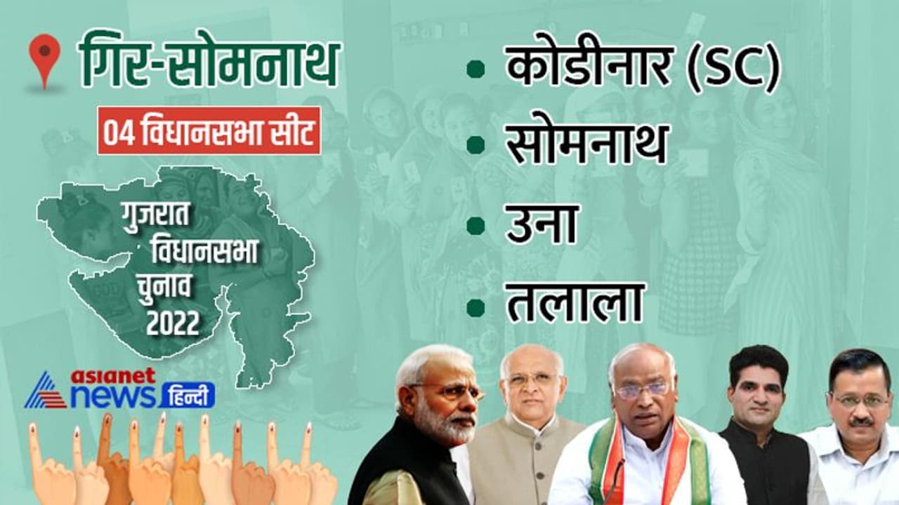 गिर सोमनाथ जिले की 4 में से 3 विधानसभा सीटों पर खिला कमल, सोमनाथ सीट पर कांग्रेस प्रत्याशी 922 वोटों से जीते गिर सोमनाथ जिले की 4 में से 3 विधानसभा सीटों पर खिला कमल, सोमनाथ सीट पर कांग्रेस प्रत्याशी 922 वोटों से जीते