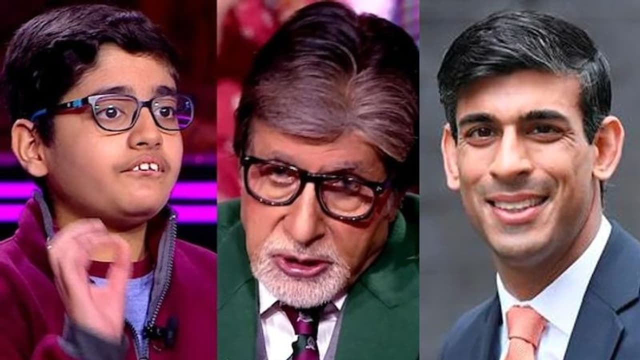 కేబీసీలో అమితాబ్ ని మెప్పించిన బుడ్డోడు.. బ్రిటన్ ప్రధానికి స్పెషల్ మెసేజ్ కేబీసీలో అమితాబ్ ని మెప్పించిన బుడ్డోడు.. బ్రిటన్ ప్రధానికి స్పెషల్ మెసేజ్