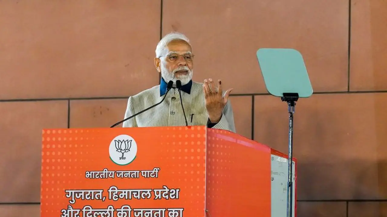 గుజరాతీయులు బీజేపీ వైపే.. హిమాచల్‌లో ఒక్క శాతం ఓట్లతోనే ఓటమి : మోడీ