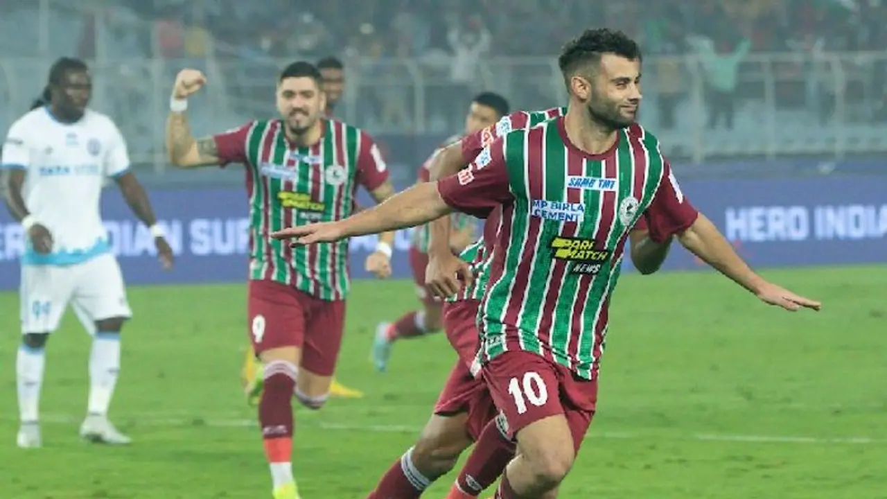ISL 2022 23: Late drama gifts ATK Mohun Bagan narrow win over ten man Jamshedpur FC ISL 2022 23: Late drama gifts ATK Mohun Bagan narrow win over ten man Jamshedpur FC