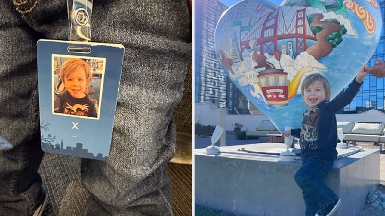 Elon Musk's 2-year-old son, X, visits Twitter HQ; gets his own badge