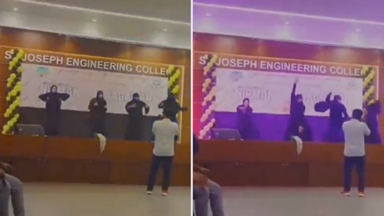 Mangaluru Engineering College suspends students who danced in burqa on Bollywood song Mangaluru Engineering College suspends students who danced in burqa on Bollywood song