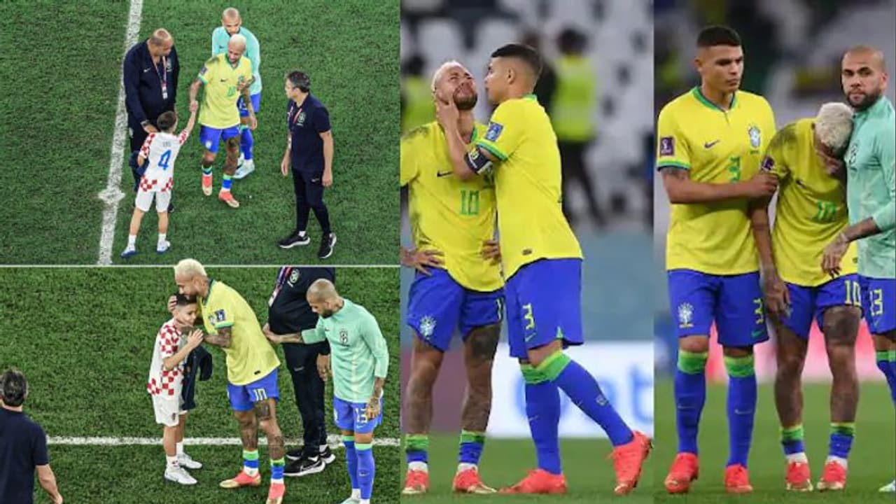 നെയ്മറെ ആശ്വസിപ്പിച്ച് ക്രൊയേഷ്യൻ ഭാഗത്ത് നിന്നും ആ കുഞ്ഞുകൈകള്‍; കൈയ്യടിച്ച് കായിക ലോകം