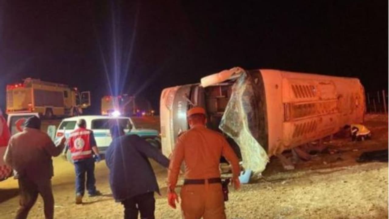 സൗദി അറേബ്യയില്‍ സാപ്റ്റ്‍കോ ബസ് മറിഞ്ഞ് രണ്ട് പേര്‍ മരിച്ചു