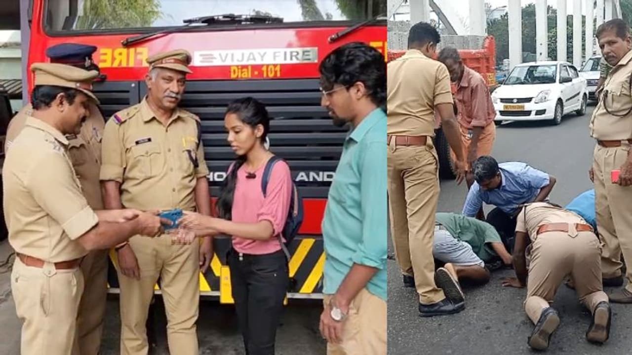 യാത്രക്കിടെ വിദ്യാർഥിനിയുടെ ഫോൺ ആലുവ പാലത്തിന്റെ സ്പാനിൽ വീണു, സാഹസികമായി വീണ്ടെടുത്ത് ഫയർഫോഴ്സ് യാത്രക്കിടെ വിദ്യാർഥിനിയുടെ ഫോൺ ആലുവ പാലത്തിന്റെ സ്പാനിൽ വീണു, സാഹസികമായി വീണ്ടെടുത്ത് ഫയർഫോഴ്സ്