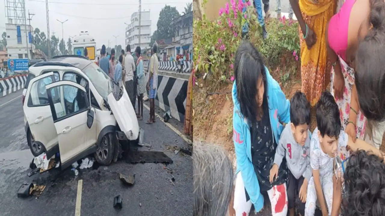 కృష్ణా జిల్లాలో ఘోర రోడ్డుప్రమాదం... మహిళ మృతి, ఇద్దరి పరిస్థితి విషమం కృష్ణా జిల్లాలో ఘోర రోడ్డుప్రమాదం... మహిళ మృతి, ఇద్దరి పరిస్థితి విషమం