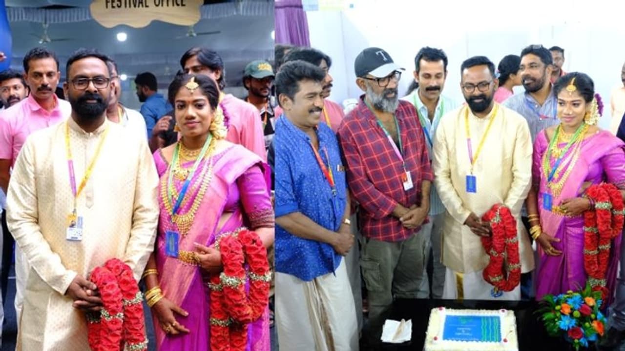 വിവാ​ഹ വേദിയിൽ നിന്നും വലത് കാല്‍ വെച്ച് ഐഎഫ്എഫ്കെയിലേക്ക് !