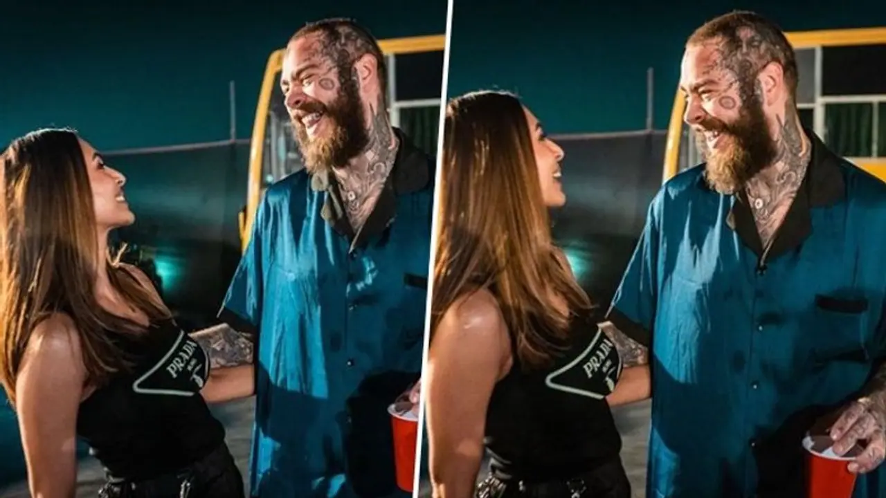 Malaika Arora met American rapper Post Malone, shares some fangirl moment