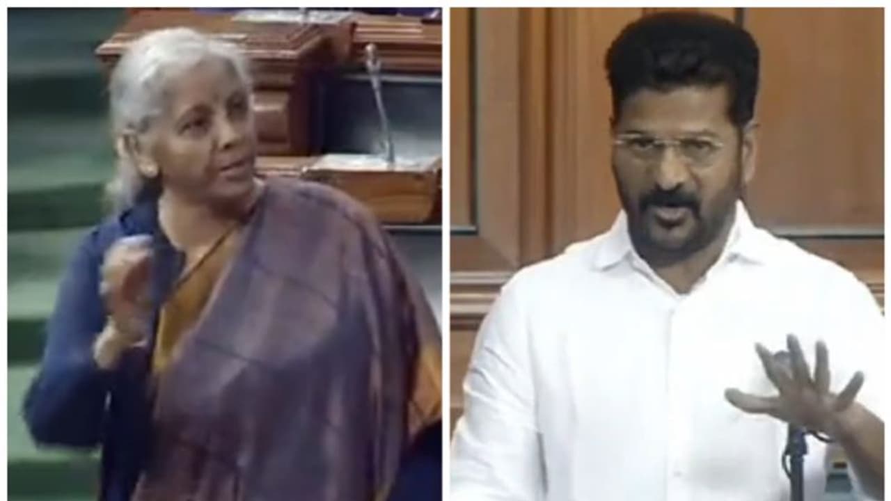 పార్లమెంటులో రేవంత్ రెడ్డి వర్సెస్ కేంద్రమంత్రి నిర్మలా సీతారామన్.. ‘నేను శూద్రుడిని అందుకే.. ’ పార్లమెంటులో రేవంత్ రెడ్డి వర్సెస్ కేంద్రమంత్రి నిర్మలా సీతారామన్.. ‘నేను శూద్రుడిని అందుకే.. ’