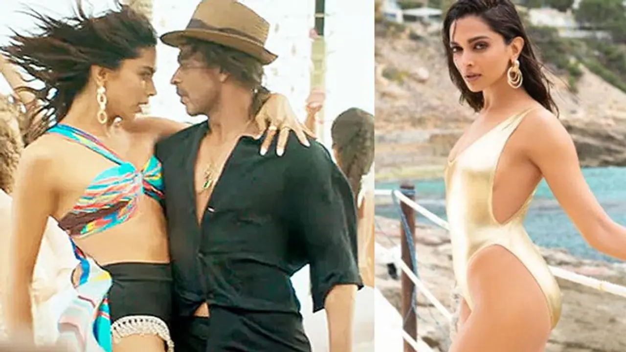 Pathaan Besharam Rang Song: दीपिका पादुकोण के बिकिनी लुक ने लगाई आग, शाहरुख खान संग दिखीं कोजी Pathaan Besharam Rang Song: दीपिका पादुकोण के बिकिनी लुक ने लगाई आग, शाहरुख खान संग दिखीं कोजी