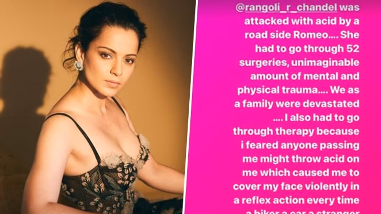Post Delhi acid attack, Kangana Ranaut recalls sister Rangoli's painful ordeal READ ON