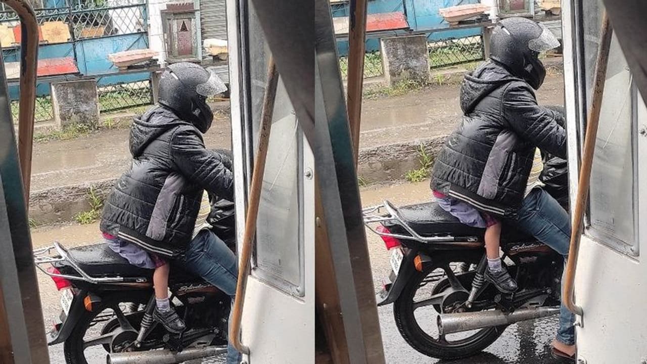 ಅಪ್ಪನ ಪ್ರೀತಿ... ಆಕಾಶವೇ ಮಿತಿ: ಅಪ್ಪ ಮಗನ ಫೋಟೋ ವೈರಲ್