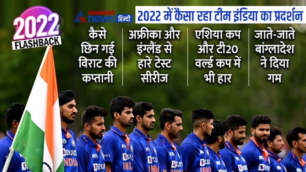 Team India Performance 2022: भारत के लिए भूलने वाला साल, एशिया कप टी20 वर्ल्ड कप हारे, बांग्लादेश ने गम दिया Team India Performance 2022: भारत के लिए भूलने वाला साल, एशिया कप टी20 वर्ल्ड कप हारे, बांग्लादेश ने गम दिया
