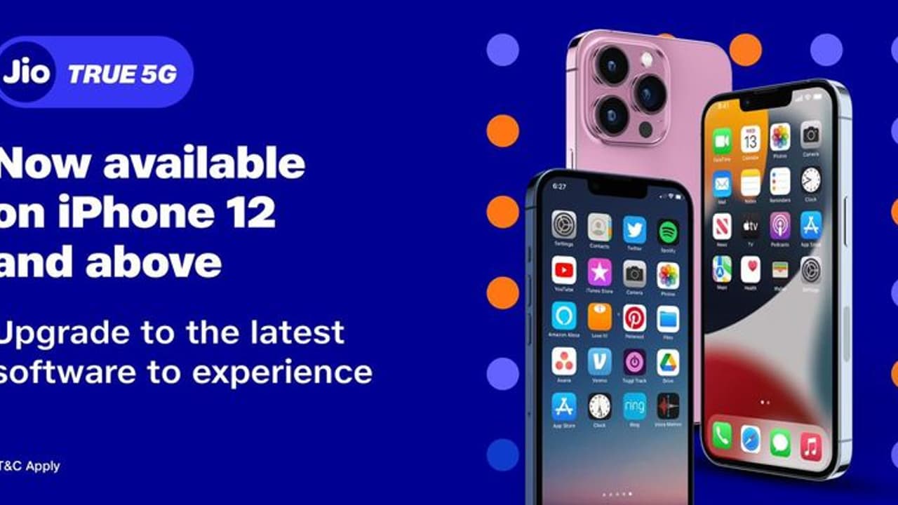  ఐఫోన్ యూజర్ల కోసం జియో గుడ్ న్యూస్.. 5జి సర్వీస్ తో ఆన్ లిమిటెడ్ హై స్పీడ్ డేటా..