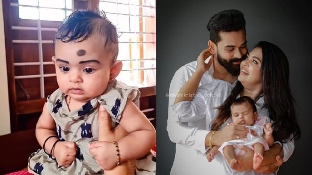 കുഞ്ഞ് ധ്വനിയുടെ റൊമാന്റിക് ലുക്ക് പങ്കുവെച്ച് മൃദുല കുഞ്ഞ് ധ്വനിയുടെ റൊമാന്റിക് ലുക്ക് പങ്കുവെച്ച് മൃദുല