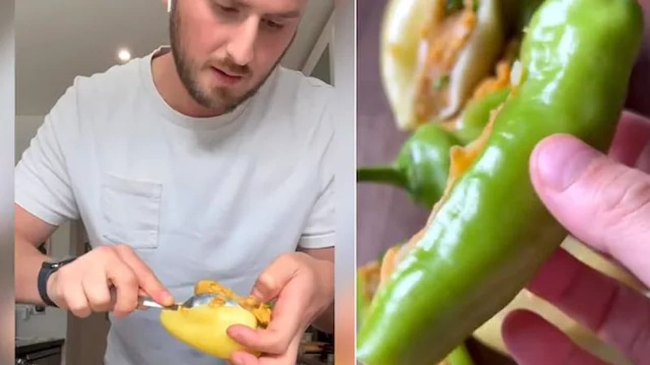 ಯುಕೆ ಮ್ಯಾನ್ ಮಾಡಿದ ಮೆಣಸಿನ ಬಜ್ಜಿಗೆ ಫಿದಾ ಆದ ಭಾರತೀಯರು.. ವೈರಲ್ ವಿಡಿಯೋ 