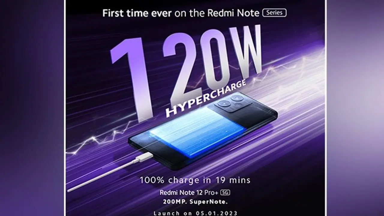120W fast charging to 200MP camera & more: Redmi Note 12 Pro+ to launch on January 5, 2023