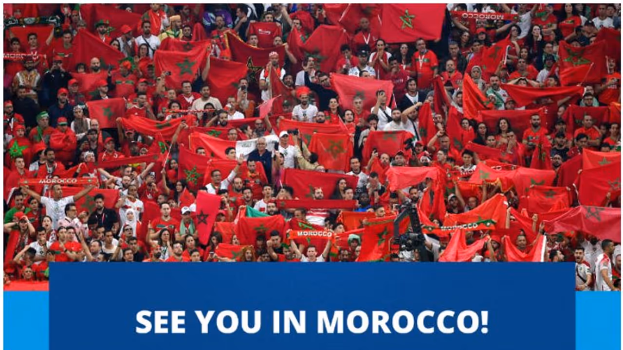 ഫിഫയുടെ വമ്പൻ പ്രഖ്യാപനം വന്നു; മൊറോക്കോയ്ക്ക് ആഘോഷിക്കാം, ഏറ്റെടുത്ത് ആരാധകർ ഫിഫയുടെ വമ്പൻ പ്രഖ്യാപനം വന്നു; മൊറോക്കോയ്ക്ക് ആഘോഷിക്കാം, ഏറ്റെടുത്ത് ആരാധകർ