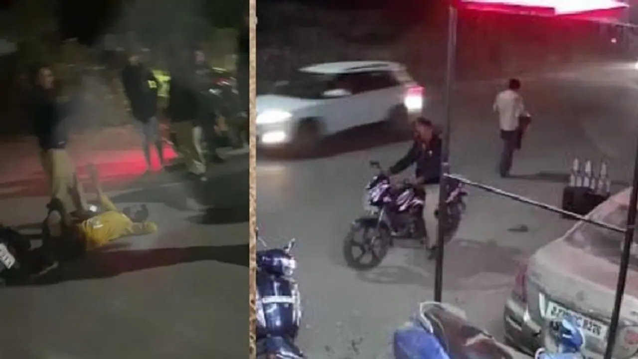  पुलिसवाले की शर्मनाक हरकत CCTV कैमरे में कैद, बाद में बोला गलती हो गई...मैं शराब के नशे में था