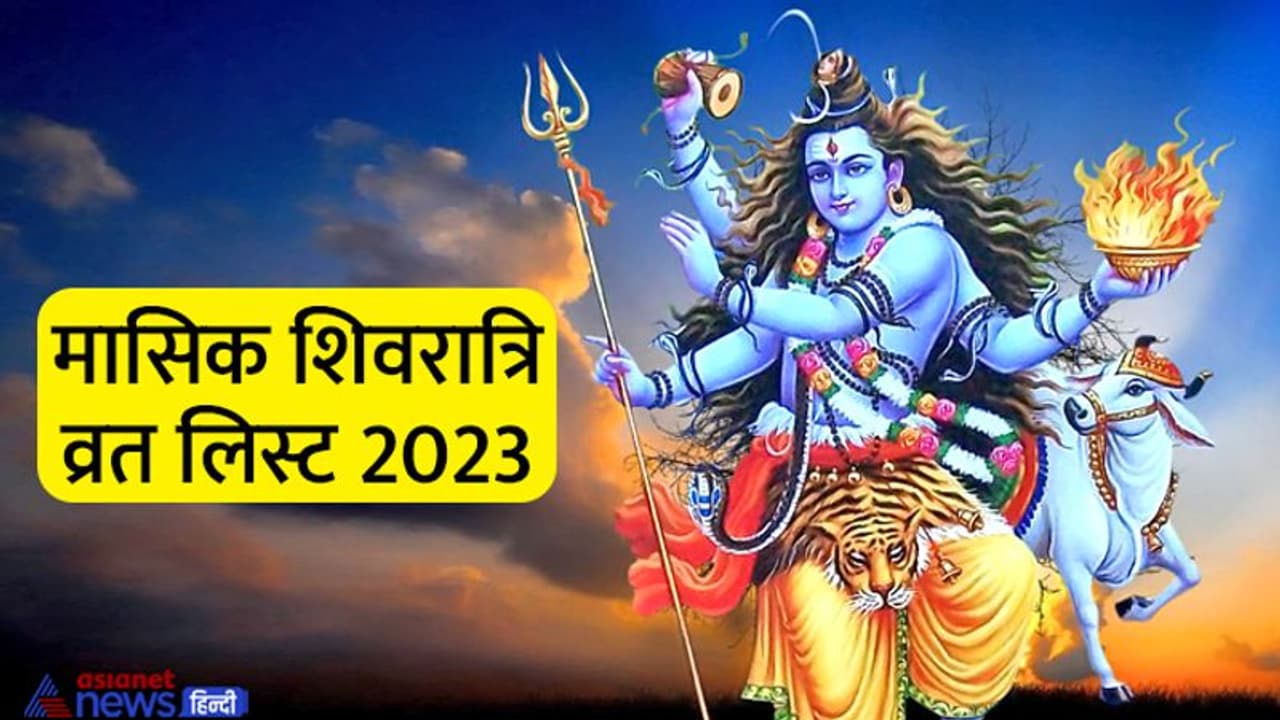 Masik Shivratri Vrat 2023: साल 2023 में कब कब किया जाएगा मासिक शिवरात्रि व्रत, जानें पूरी डिटेल Masik Shivratri Vrat 2023: साल 2023 में कब कब किया जाएगा मासिक शिवरात्रि व्रत, जानें पूरी डिटेल