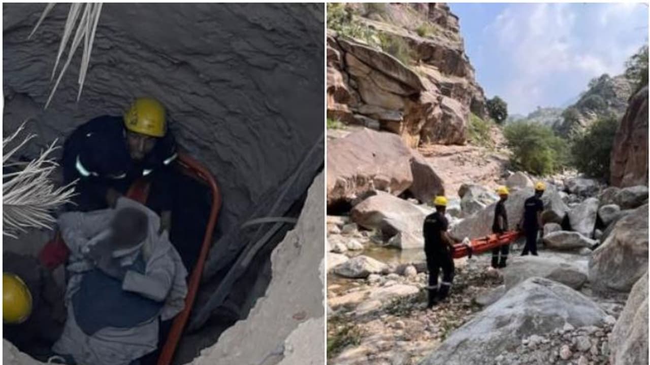 സൗദിയില് കിണറ്റില് വീണ യുവാവിനെയും മലയിൽ നിന്ന് വീണ നുഴഞ്ഞുകയറ്റക്കാരനെയും രക്ഷപ്പെടുത്തി സൗദിയില് കിണറ്റില് വീണ യുവാവിനെയും മലയിൽ നിന്ന് വീണ നുഴഞ്ഞുകയറ്റക്കാരനെയും രക്ഷപ്പെടുത്തി