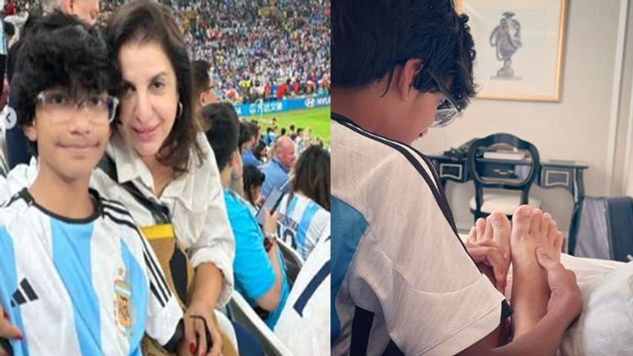 फीफा वर्ल्ड कप फाइनल देखने के बाद फराह खान के बेटे ने पैर दबाकर पूरा किया वादा, फैंस ने कहा सूद के साथ वसूली फीफा वर्ल्ड कप फाइनल देखने के बाद फराह खान के बेटे ने पैर दबाकर पूरा किया वादा, फैंस ने कहा सूद के साथ वसूली