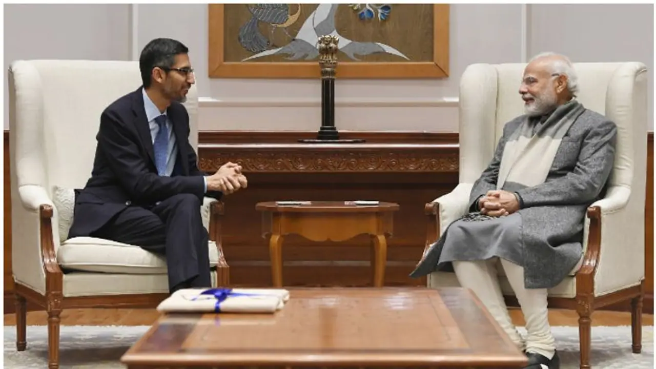 പ്രധാനമന്ത്രിയുമായി ഗൂഗിൾ സിഇഒയുടെ കൂടിക്കാഴ്ച; സാങ്കേതിക വളർച്ചയിലും ജി20 അധ്യക്ഷതയിലും കമന്റുമടിച്ച് പിച്ചൈ പ്രധാനമന്ത്രിയുമായി ഗൂഗിൾ സിഇഒയുടെ കൂടിക്കാഴ്ച; സാങ്കേതിക വളർച്ചയിലും ജി20 അധ്യക്ഷതയിലും കമന്റുമടിച്ച് പിച്ചൈ