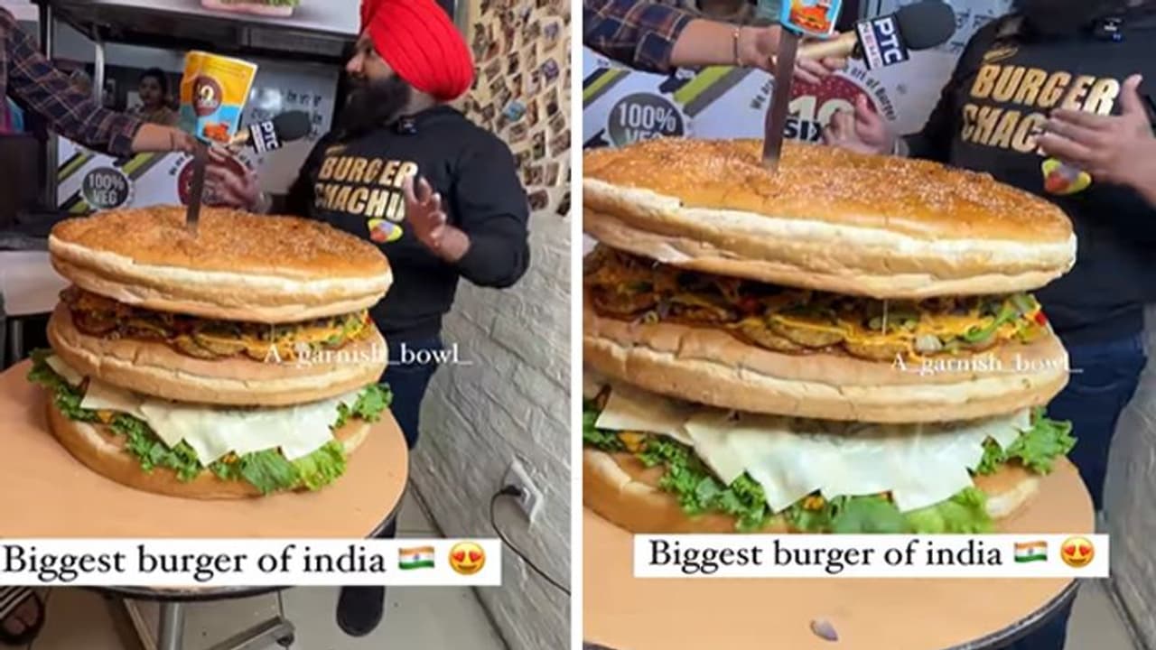 mcdonald's और बर्गर किंग हो जाएगा फेल, जब देखेंगे 30 किलो का पंजाब में बना ये Burger