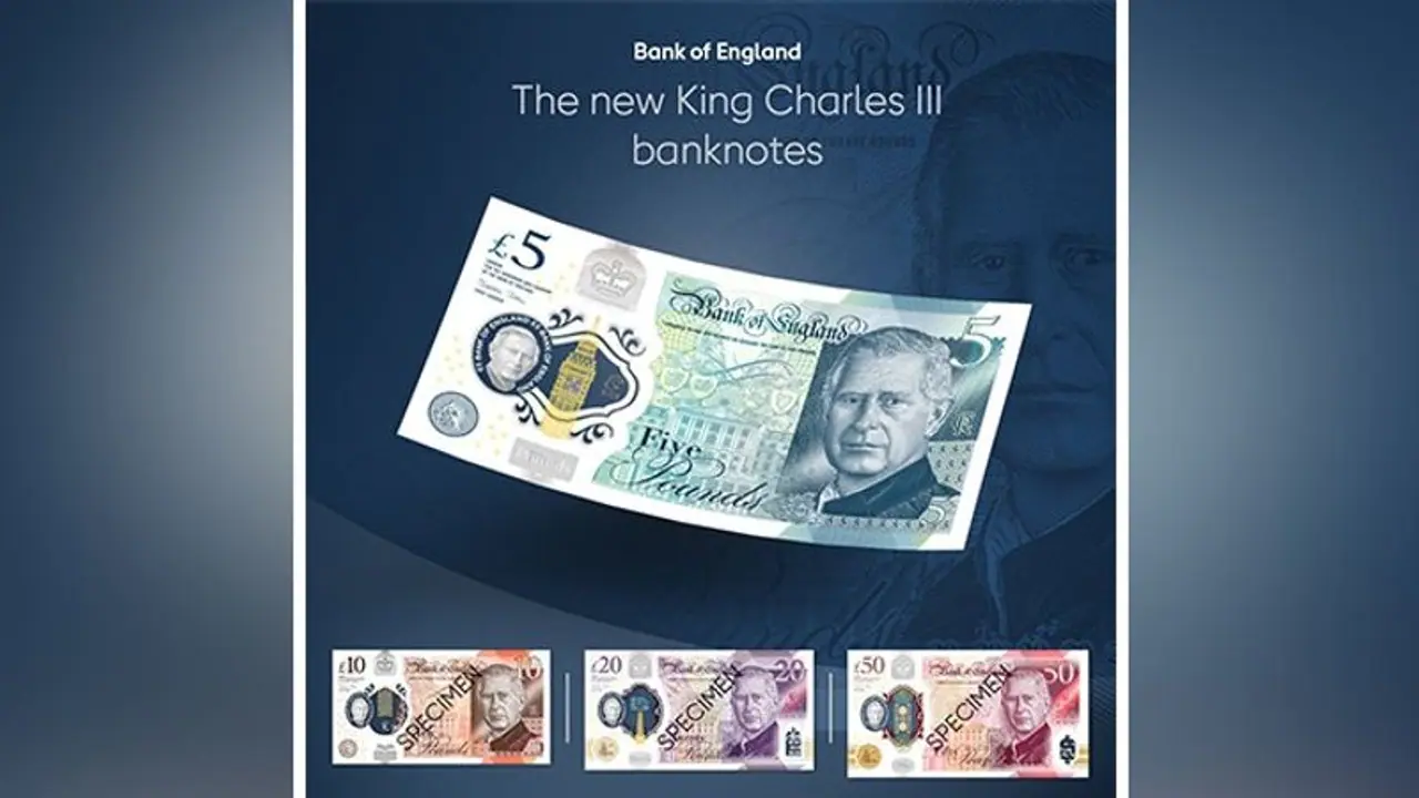 First photos of new UK currency notes with King Charles's portrait revealed by Bank of England First photos of new UK currency notes with King Charles's portrait revealed by Bank of England