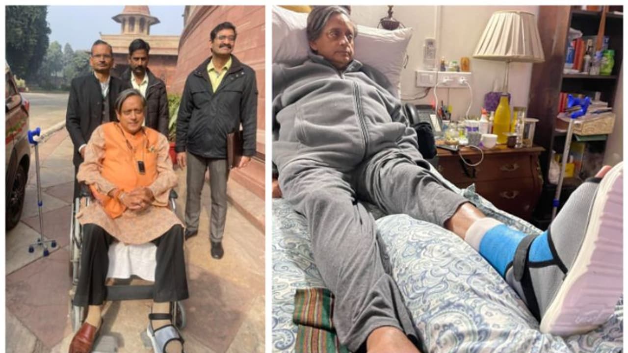 'ഈ താത്ക്കാലിക വൈകല്യം എന്നെ ഒരു കാര്യം പഠിപ്പിച്ചു'; വീൽചെയറിൽ പാർലമെന്റിലെത്തി ശശി തരൂര്; ട്വീറ്റ് 'ഈ താത്ക്കാലിക വൈകല്യം എന്നെ ഒരു കാര്യം പഠിപ്പിച്ചു'; വീൽചെയറിൽ പാർലമെന്റിലെത്തി ശശി തരൂര്; ട്വീറ്റ്