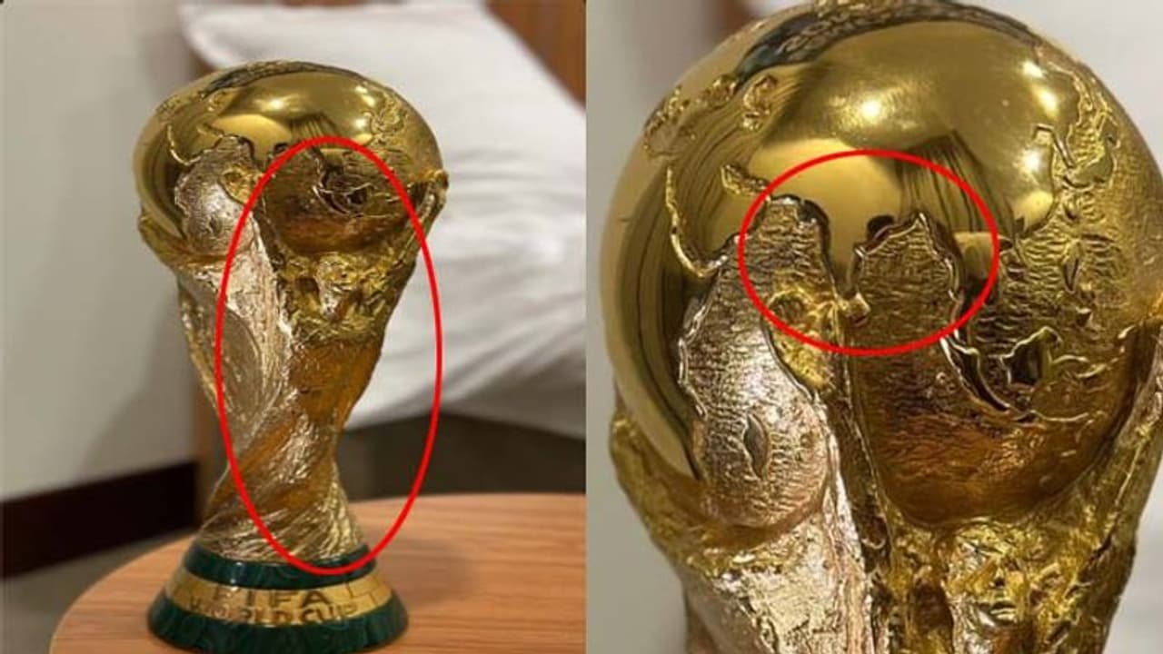 FIFA WORLD CUP ट्रॉफी में किसी को दिख रहा अखंड भारत तो को किसी को जीजस, लोग कर रहे ऐसे ऐसे दावे FIFA WORLD CUP ट्रॉफी में किसी को दिख रहा अखंड भारत तो को किसी को जीजस, लोग कर रहे ऐसे ऐसे दावे