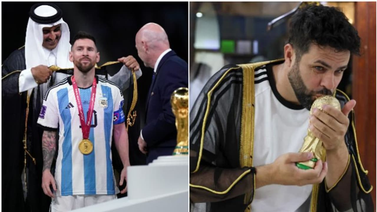 ലിയോണല്‍ മെസിയെ ഖത്തര്‍ അമീര്‍ അണിയിച്ച ബിഷ്ത് വന്‍ ഹിറ്റ്; കടയ്ക്ക് മുന്നില്‍ ആളുകളുടെ ക്യൂ!