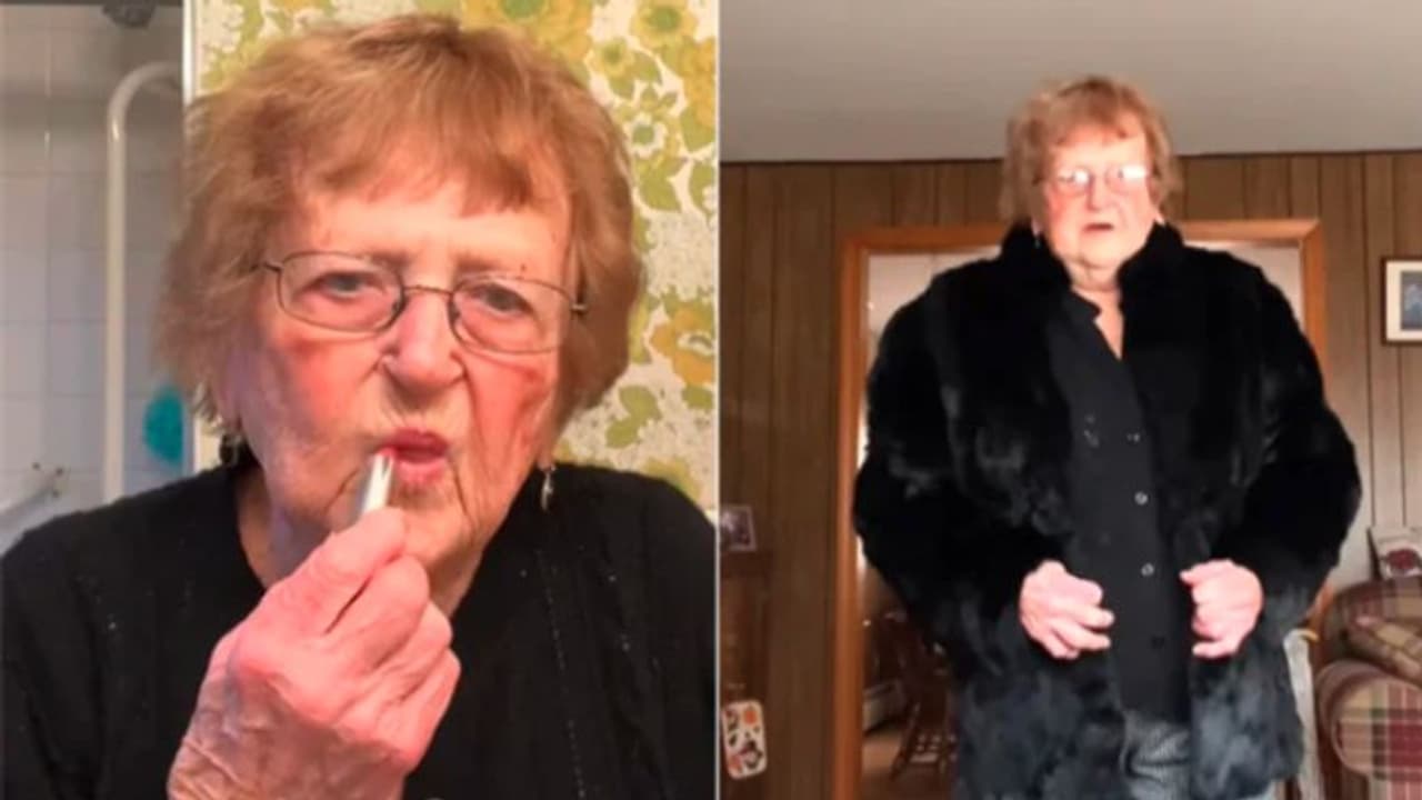 മുന്‍ കാമുകന്‍റെ ശവസംസ്‌കാരത്തിനായി മേക്കപ്പ് ചെയ്യുന്ന 92 കാരി; വീഡിയോ വൈറല്‍