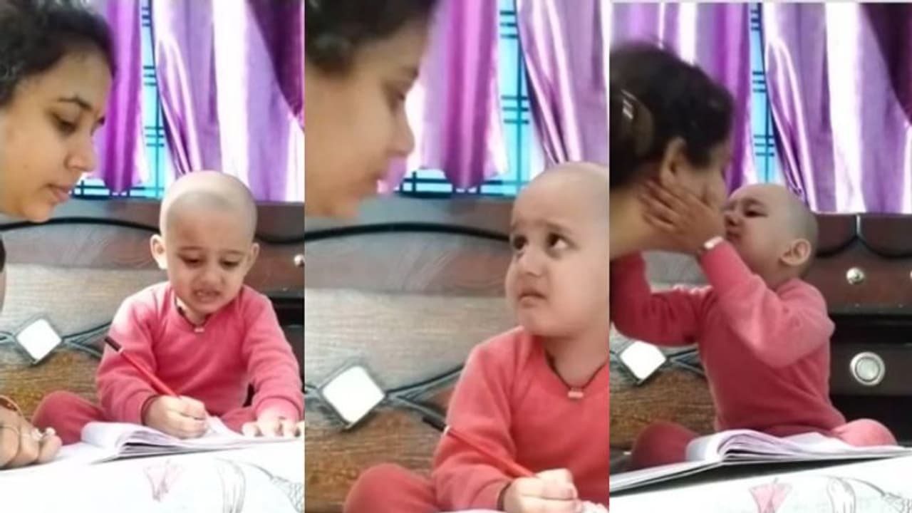 'അടിക്കില്ലല്ലോ അല്ലേ...'; കരഞ്ഞുകലങ്ങിയ കണ്ണുമായി കുരുന്നിന്റെ ദയനീയമായ ചോദ്യം; വീഡിയോ 'അടിക്കില്ലല്ലോ അല്ലേ...'; കരഞ്ഞുകലങ്ങിയ കണ്ണുമായി കുരുന്നിന്റെ ദയനീയമായ ചോദ്യം; വീഡിയോ