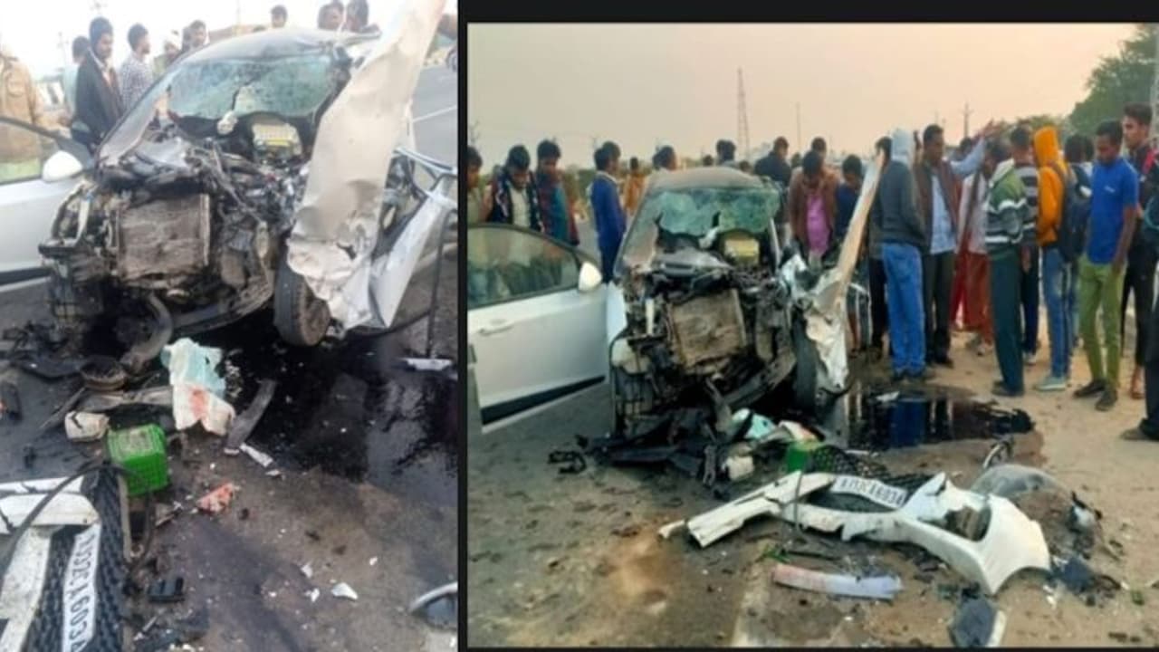 महाकाल के दर्शन कर जयपुर लौट रहे 4 लोगों की अजमेर में दर्दनाक मौत, कार के हिस्से काटकर निकाली गई लाशें PHOTOS महाकाल के दर्शन कर जयपुर लौट रहे 4 लोगों की अजमेर में दर्दनाक मौत, कार के हिस्से काटकर निकाली गई लाशें PHOTOS