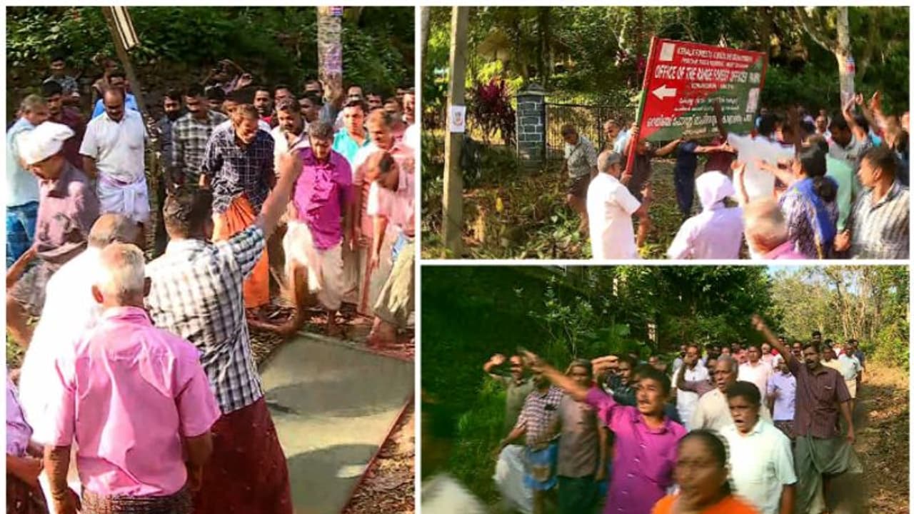 എയ്ഞ്ചൽവാലി ബഫർ സോൺ പ്രതിഷേധം: പഞ്ചായത്ത് അംഗങ്ങളടക്കം 100 പേർക്കെതിരെ പൊലീസ് കേസ്, നടപടി വനംവകുപ്പ് പരാതിയിൽ