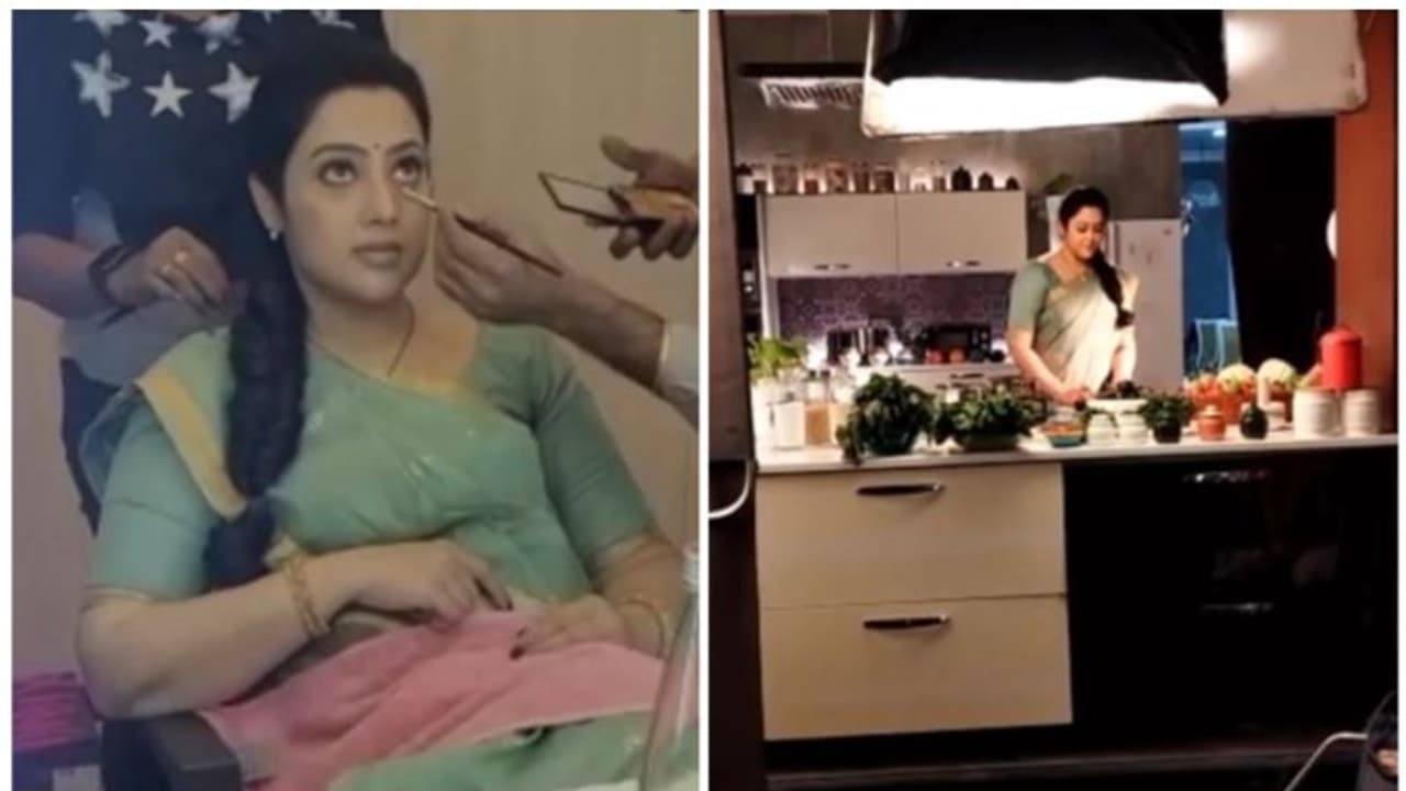 மீண்டும் படப்பிடிப்பில் கலந்து கொண்ட மீனா..! அவரே வெளியிட்ட மேக்கப் போடும் அட்டகாச வீடியோ! மீண்டும் படப்பிடிப்பில் கலந்து கொண்ட மீனா..! அவரே வெளியிட்ட மேக்கப் போடும் அட்டகாச வீடியோ!