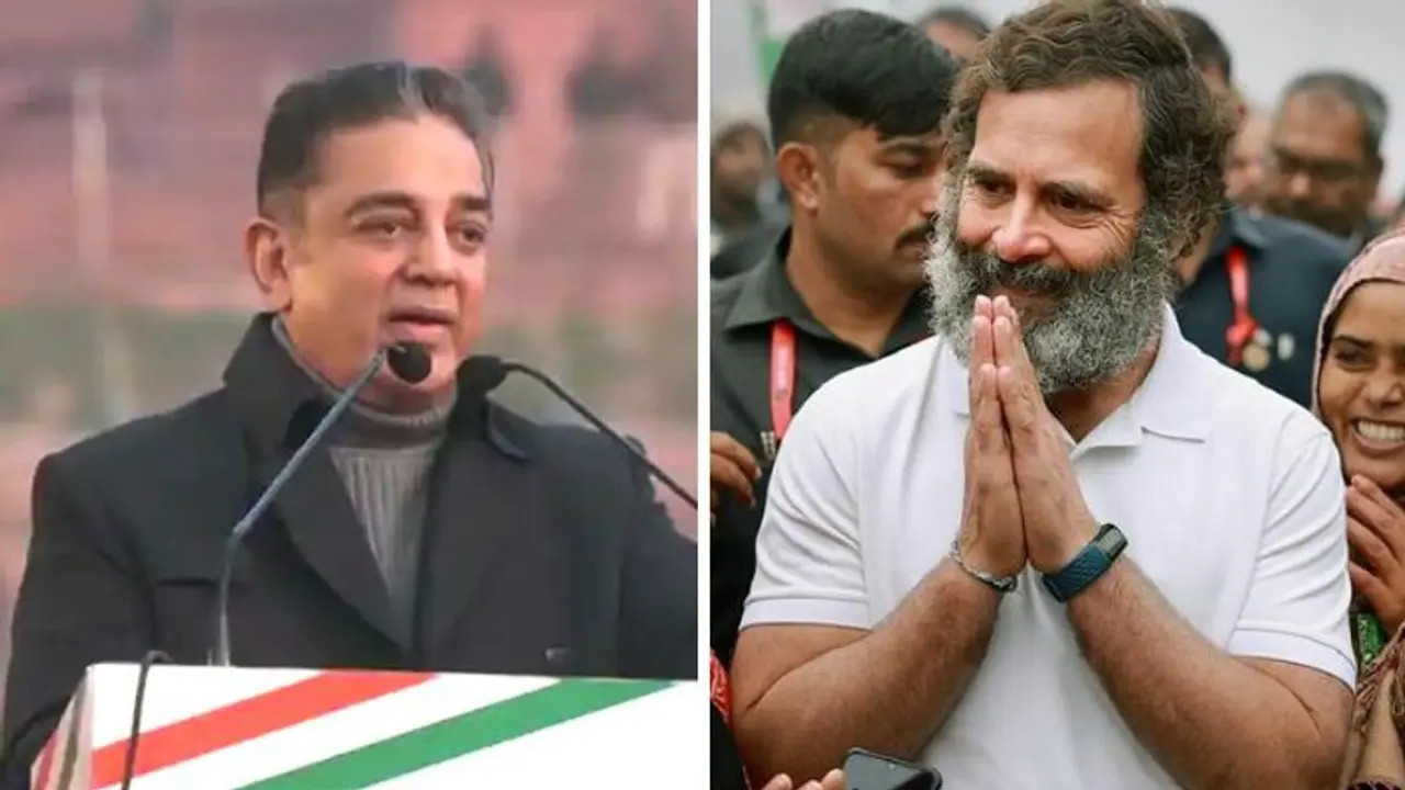 Kamal : ராகுல் நேருவின் கொள்ளுப்பேரன்.. நான் காந்தியின் கொள்ளுப்பேரன் டெல்லியில் மாஸ் காட்டிய கமல் ஹாசன்! Kamal : ராகுல் நேருவின் கொள்ளுப்பேரன்.. நான் காந்தியின் கொள்ளுப்பேரன் டெல்லியில் மாஸ் காட்டிய கமல் ஹாசன்!