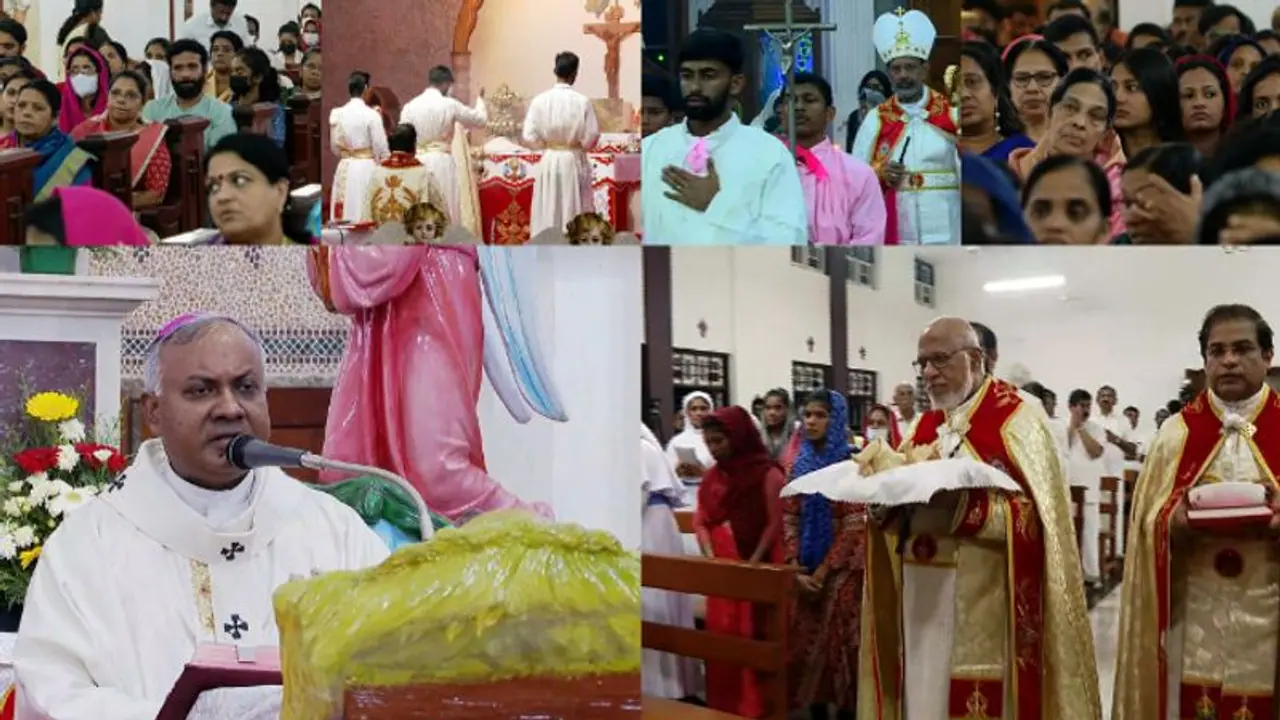 തിരുപ്പിറവി ഓർമ്മയിൽ മലയാളികളും; ക്രിസ്മസിനെ ആഘോഷപൂർവം വരവേറ്റ് വിശ്വാസികൾ തിരുപ്പിറവി ഓർമ്മയിൽ മലയാളികളും; ക്രിസ്മസിനെ ആഘോഷപൂർവം വരവേറ്റ് വിശ്വാസികൾ