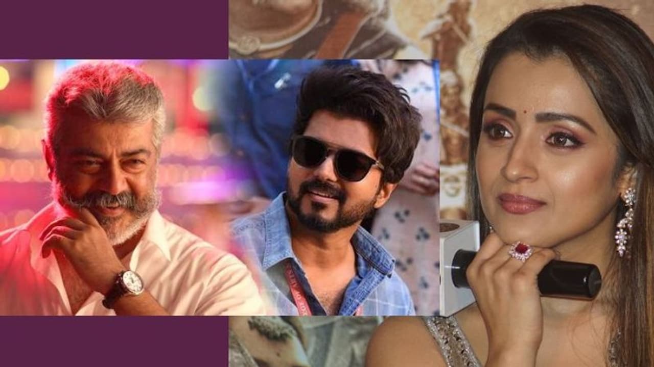 അജിത്തിനെക്കാള്‍ വലിയ താരമാണ് വിജയ്; ഈ വാദത്തോട് പ്രതികരിച്ച് തൃഷ