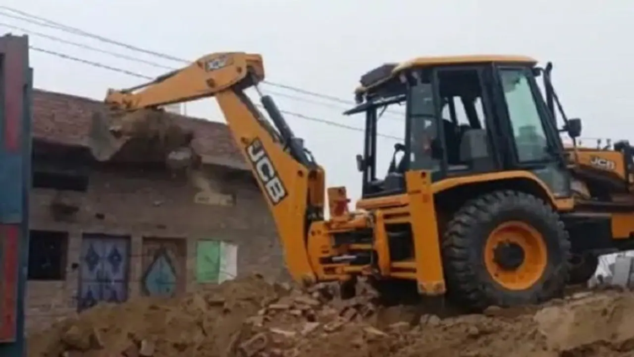 Bulldozer action in Haryana's Nuh days after clashes, illegal constructions razed