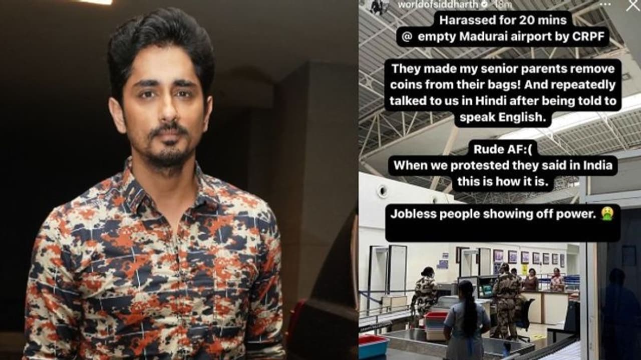 హీరో సిద్థార్ధ్ కు ఎయిర్ పోర్ట్ లో ఘోర అవమానం, మండిపడిన తమిళ స్టార్ హీరో