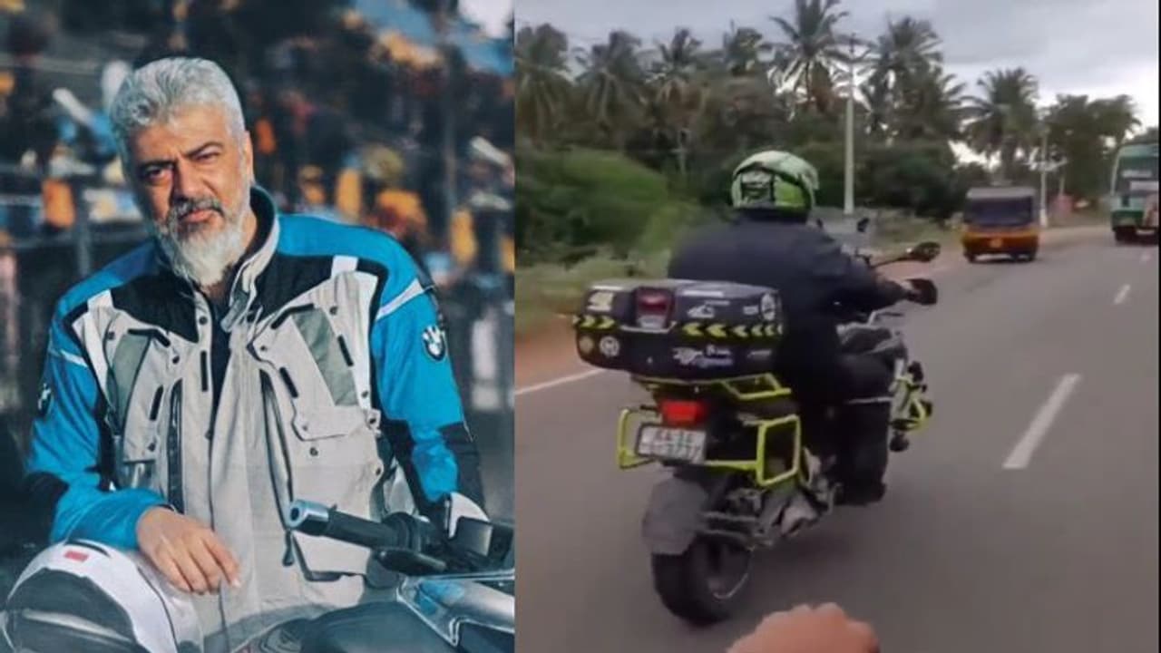 தென்காசி சாலையில் பைக் ரைடிங் செய்த அஜித்... சேஸ் பண்ணி வந்து ரசிகர்கள் எடுத்த வேறலெவல் வீடியோ இதோ