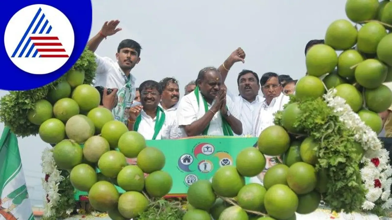 32 ದಿನದಲ್ಲಿ 500 ಕ್ರೇನ್‌ ಹಾರ ಹಾಕಿಸಿಕೊಂಡ ಎಚ್‌ಡಿ ಕುಮಾ'ಹಾರ'ಸ್ವಾಮಿ