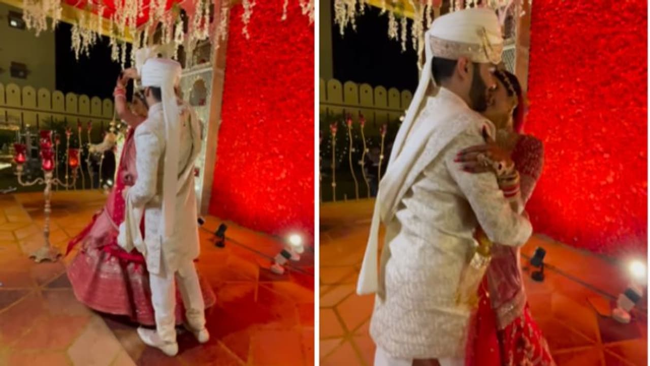 വിവാഹ വേദിയില്‍ വധൂവരന്മാരുടെ റൊമാന്‍റിക് ഡാന്‍സ്; എന്നാല്‍ പിന്നീട് സംഭവിച്ചത്... 