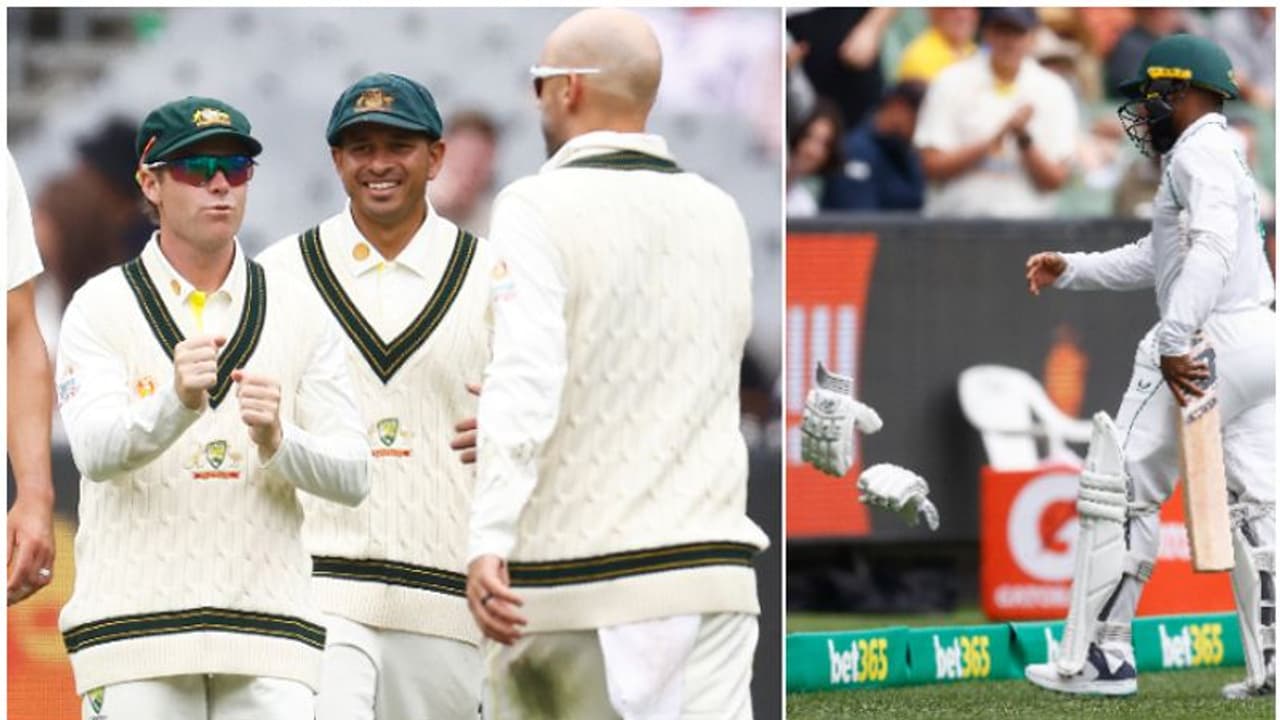 ബോക്സിംഗ് ഡേ ടെസ്റ്റ്: ഓസ്ട്രേലിയൻ ഇടിയേറ്റ് പഞ്ചറായി ദക്ഷിണാഫ്രിക്ക; നാലാം ദിനം ഇന്നിംഗ്സ് തോൽവി സമ്മതിച്ചു ബോക്സിംഗ് ഡേ ടെസ്റ്റ്: ഓസ്ട്രേലിയൻ ഇടിയേറ്റ് പഞ്ചറായി ദക്ഷിണാഫ്രിക്ക; നാലാം ദിനം ഇന്നിംഗ്സ് തോൽവി സമ്മതിച്ചു